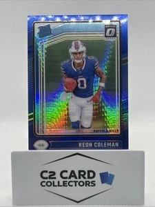 2024 Panini Optic Keon Coleman Blue Hyper Prizm Rated Rookie RC #263 COLOR MATCH - Picture 1 of 2