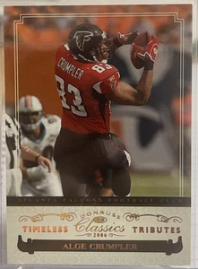 2007 Donruss Classics Timeless Tributes Bronze /100 Alge Crumpler #5 FALCONS - Picture 1 of 2