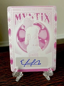 2022 Leaf Metal Ezequiel Tovar Mystic AUTO M-ET1 Printing Plate True 1/1 RARE RC - Picture 1 of 3