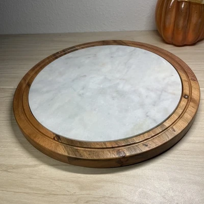 Member's Mark Madera y Mármol Lazy Susan, Acacia Foto 1 de 4