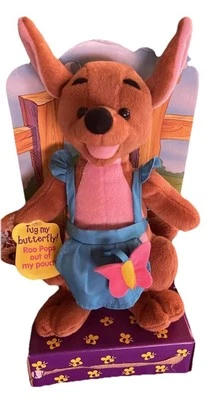 Mattel Kanga & Peek-A-Boo ROO 1997 11" Peluche Disney Vintage Winnie the Pooh RARO Foto 1 de 4
