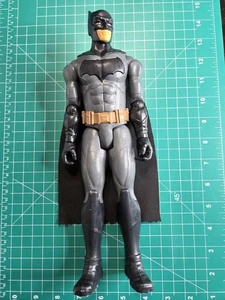 DC Comics Batman 12" Action Figure Gray Suit Gold Belt Mattel Spin Master - Picture 1 of 9