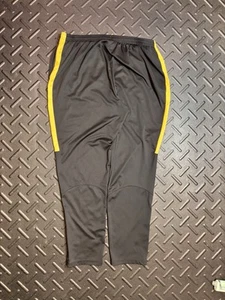Retro Nike Basketball Track Pants Joggers 2XL Black Yellow Y2K Sweatpants Men - Picture 1 of 7