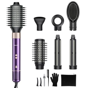 7 in 1 Blow Dryer Brush and Hair Dryer, Hot Hair Styler with Negative Ion 110... - Picture 1 of 8