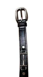 Cinturón Sniffle Ecuestre Inglés Cuero Negro Brida Inglesa Tory Usado en Excelente Condición  - Imagen 1 de 13