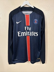 Zlatan Ibrahimovic #10 PSG Nike Dri-Fit Langarm Trikot (blau) - Large sehr guter Zustand - Bild 1 von 11