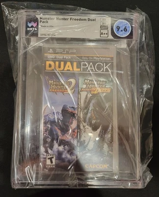WATA Graded 9.6 A++ Monster Hunter Freedom 2 and Freedom Unite Dual Pack PSP - Image 1 of 2