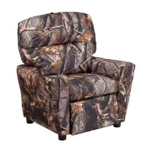 Camouflage Fabric Cup Holder Recliner - Picture 1 of 8