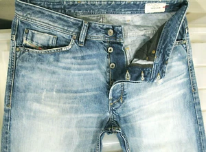 HOT ITALY Men's DIESEL WIDAR 8LD LOOSE TAPERED DISTRESS Jeans 33 x32 (Fit 33x34) - Picture 1 of 13