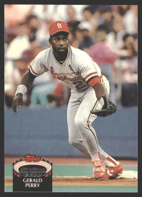 Gerald Perry #338b 1992 Stadium Club St. Louis Cardinals - Image 1 of 2