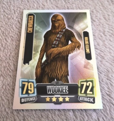 STAR WARS Force Attax Series 2 CHEWBACCA Limited Edition LE1 Card A1 CONDITION - Image 1 of 2