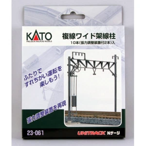 Kato 23-061 Caténaire Voie Double Large / Catenary Double Track Wide 10pcs - N - Picture 1 of 2