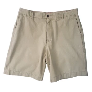 Arrow Mens Bermuda Shorts Size 36 Flat Front Khaki Brown - Picture 1 of 10