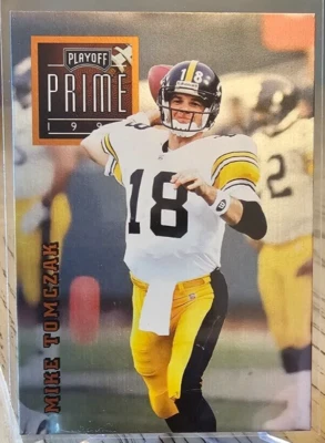 1996 Playoff Prime Mike Tomczak #30 Steelers - Image 1 of 2