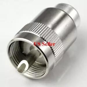 Paquete de 2 conectores de RF tipo torcido macho UHF PL-259 RG6/RG59/LMR240, LMR300 - Imagen 1 de 4