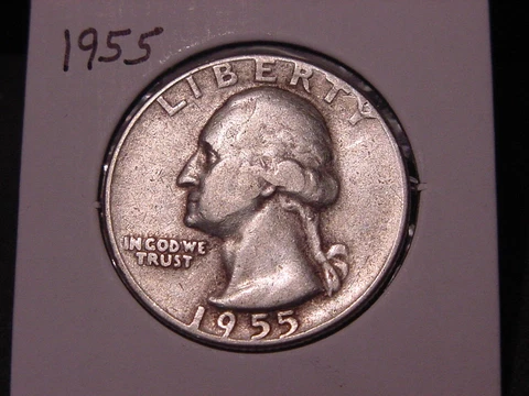 1955 WASHINGTON QUARTER VF XF NICE FREE SHIPPING Cover