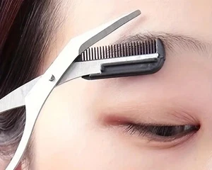 Eyebrow Grooming Scissors w/Comb - Hair Removal & Shaping Tool - Picture 1 of 4