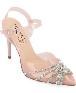 Neu mit Karton Journee Collection Eleora Lucite Damen-Stiletto Größe 7,5, nude - Bild 1 von 8