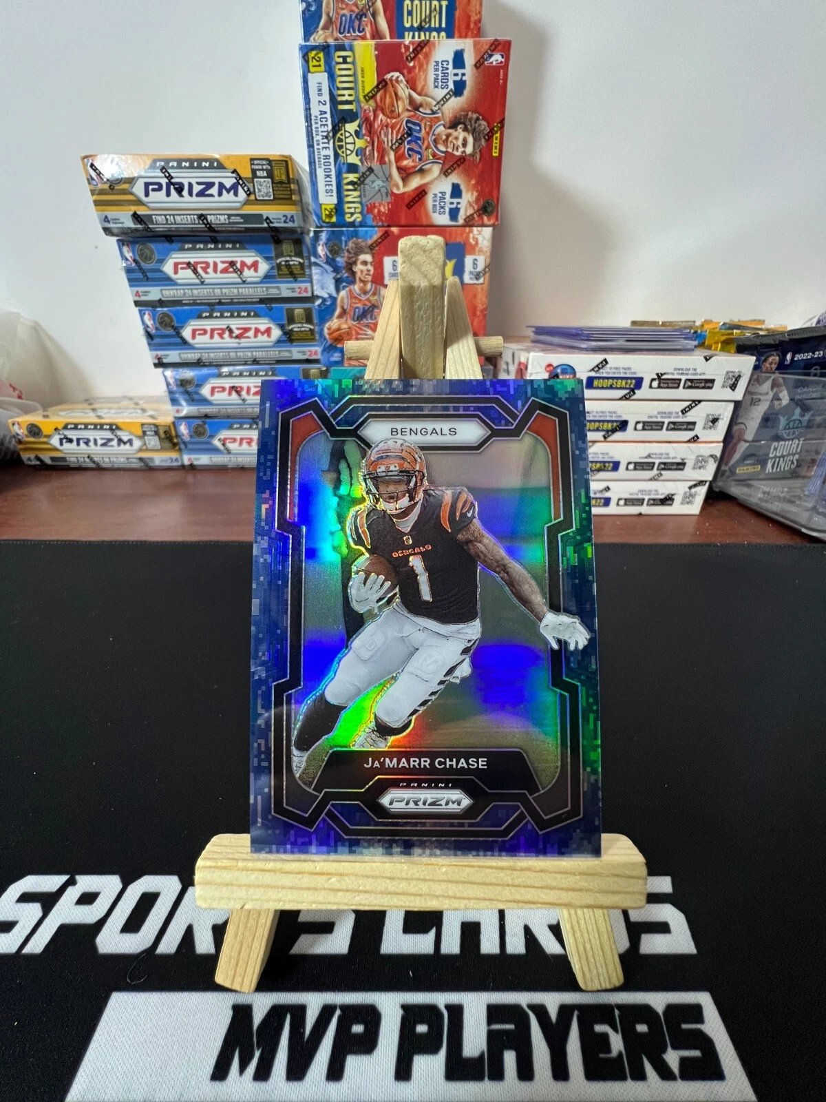 2023 Panini Prizm Ja'Marr Chase #56 NAVY BLUE CAMO 12/25 Bengals - SSP C