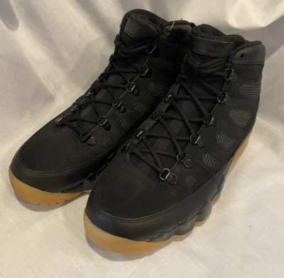 Bota retro Air Jordan 9 NRG para hombre 9,5 negra goma marrón claro AR4491 025 Foto 1 de 4