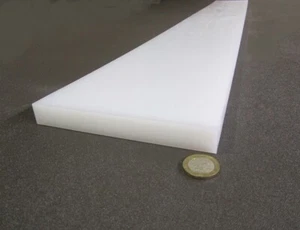 UHMW Barra Bianca, Spessore 3/4" x 6,00" Larghezza x 24" Lunghezza - Foto 1 di 5
