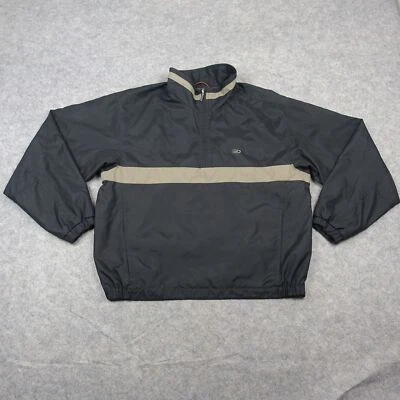 VINTAGE Dockers Jacket Mens Large Black Golf Windbreaker Bomber Coat Active 90s - Image 1 of 4