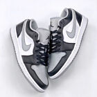 Air Jordan 1 Retro Low Mens Women Shoes Black White Grey Shadow Sneakers