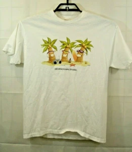Vintage T-Shirt Georgetown Exuma Tee Palm Tree Tourist Preshrunk Baumwolle Herren M - Bild 1 von 5