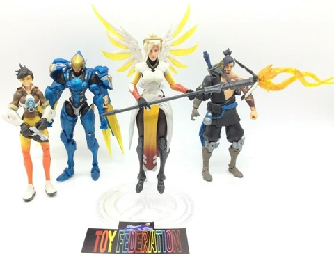 Hasbro Overwatch Ultimates Action Figures Loose Lot - Tracer, Pharah, Mercy, Etc Cover