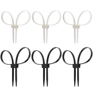 6 pièces sangles de fixation de fil maison attaches de fil de verrouillage - Photo 1/11