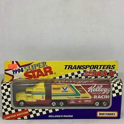 Nuevo de Lote Antiguo Matchbox #5 Terry Labonte 1994 Kellogg's Racing Transporter Serie II Foto 1 de 4