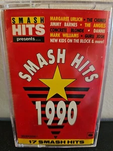 SMASH HITS 1990 Various Artists 1990 CASSETTE TAPE DANCE POP ROCK COMPILATION - Picture 1 of 5
