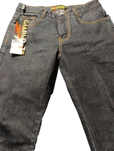 Pantalones de mezclilla para mujer Charlotte negros talla 7/8 pedrería lavado carbón nuevos con etiquetas - Imagen 1 de 12