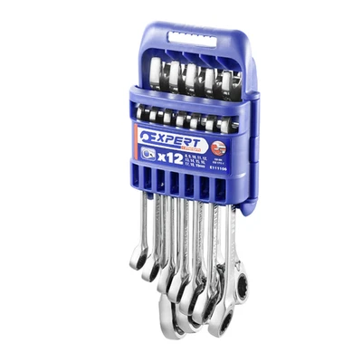Expert by Facom E111106 12 Piece Ratchet Spanner Wrench Set 8-19mm - Image 1 of 2