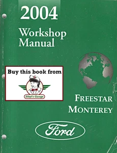 2004 Ford Freestar Mercury Monterey Factory Service Shop Manual - Picture 1 of 2