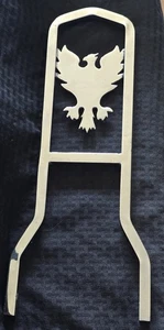 Eagle War Bird Sissy Bar Backrest for Harley Davidson Motorcycle Metal Chrome - Picture 1 of 8