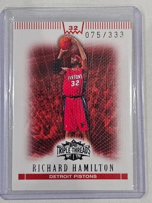 Richard Hamilton 2008 Topps Triple Threads Basketball Card - LE #075/333 - Image 1 of 2
