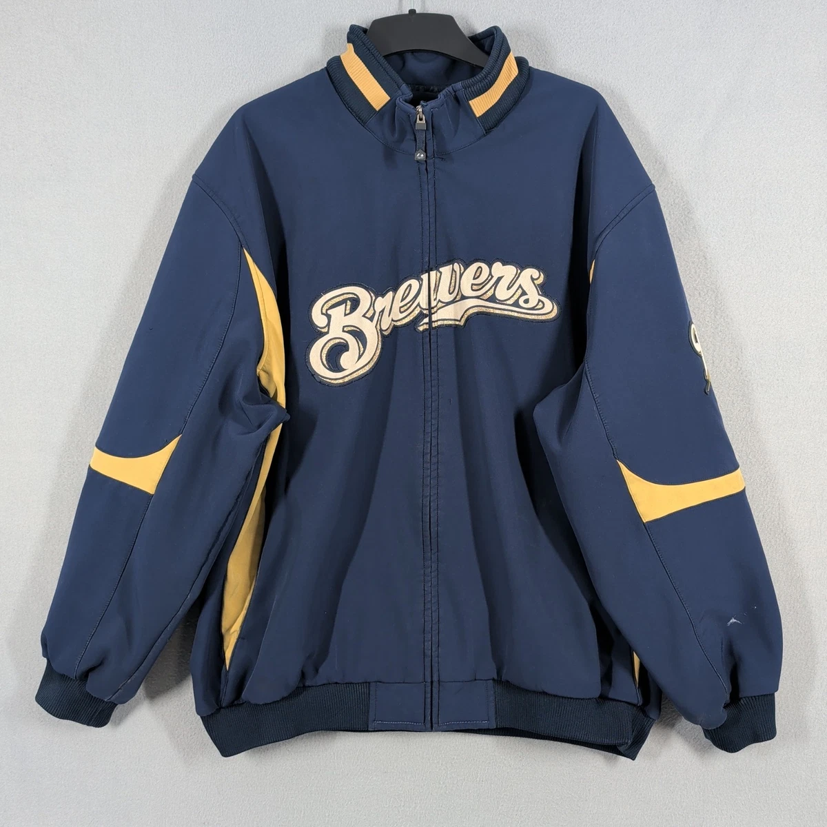 MLB ブリュワーズ Majestic ナイロンジャケット ハーフジップ 3XL Majestic Milwaukee Brewers MLB Jackets for sale | eBay
