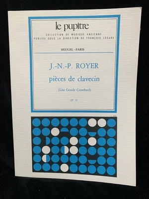 JOSEPH-NICOLAS-PANCRASE ROYER - Pieces de Clavecin - HEUGEL Paris NOVO - Imagem 1 de 4