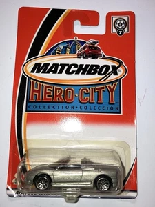 Matchbox #7 FERRARI 360 SPIDER Gray - Hero City - NEW - Picture 1 of 3