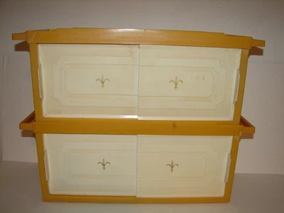 Vintage Set of Stackable Bathroom Camper Medicine Cabinet Storage Towel Bar - Image 1 of 4