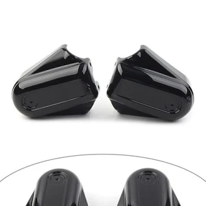 2x Schwarze Hinterachsschwingenabdeckung für Harley Softail FLST FLSTC FLSTN FXST 08-18 - Bild 1 von 9