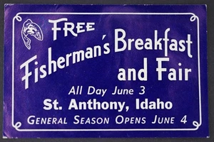 US IDAHO AD NO SUM FISHERMAN'S BREAKFAST & FAIR MNH - Picture 1 of 2