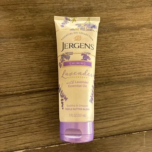 Aceite esencial Jergens calmante lavanda triple mezcla de mantequilla corporal 7 OZ - Imagen 1 de 3