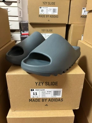 Adidas Yeezy Slides Slate Marine Size 7-12 ID2349 100% Authentic - Image 1 of 4