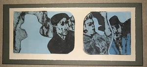 Vintage Ellen Milan Abstract Print Artist Proof WIS MA Artist collograph? - Picture 1 of 1
