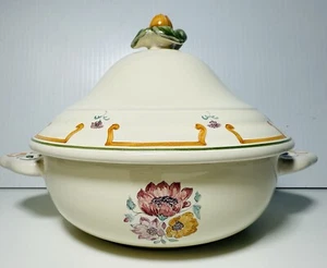 Vintage Segries Solamiel Moustiers France SD Lidded Handled Tureen Bowl - Picture 1 of 10