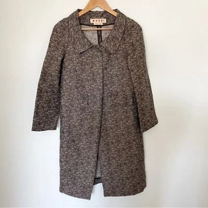 Marni Brown Long Jacket Size 2 MSRP $1495 - Picture 1 of 7