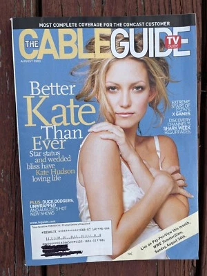 The Cable Guide August 2003 - Kate Hudson Cover - TV Listings - Image 1 of 3