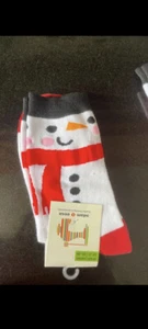 Childs Christmas fun socks, SNOWMAN design! UK Sizes 12.5-3.5 for boys or girls - Picture 1 of 3